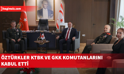 Meclis Başkanı Öztürkler KTBK ve GKK komutanlarını kabul etti