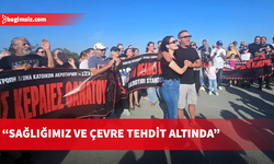 Ağrotur sakinleri bölgeye yeni anten kurulmasını protesto etti