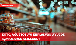 KKTC İstatistik Kurumu, ağustos ayı enflasyonunu yüzde 3,04 olarak açıkladı