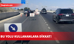 Lefkoşa Kuzey Çevre Yolu'nun bir bölümü trafiğe kapatıldı