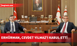 Cumhurbaşkanı Erhürman, Cevdet Yılmaz’ı kabul etti