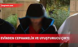 Lefkoşa’da evden 2 tabanca ve yüklü miktarda uyuşturucu çıktı