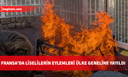Fransa'da liselilerin düzenlediği eylemlerde 10 kişi yaralandı