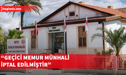 Sağlık Bakanlığı: Geçici memur münhali iptal edilmiştir