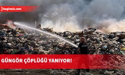 Güngör çöplüğü yine yanıyor...