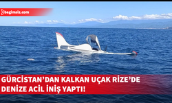 Gürcistan'dan kalkan uçak Rize'de denize acil iniş yaptı!