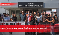 KTOEÖS'ten Bakanlık önünde atama eylemi: Sınavı geçenler bekletiliyor