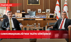 Cumhurbaşkanı Erhürman, Türkiye Cumhurbaşkanı Yardımcısı Cevdet Yılmaz’ı kabul etti