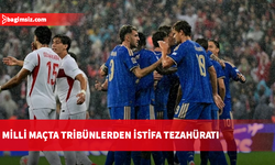 Milli maçta tribünlerden tepki: Montella ve TFF istifa istifa sesleri!