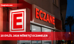 25 Eylül 2026 Nöbetçi Eczaneler