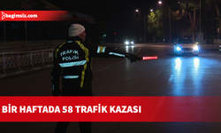 Polisten haftalık trafik raporu: 58 kazada 23 yaralı, 106 araç trafikten men edildi!
