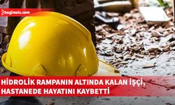 Haspolat'ta üzerine hidrolik rampa düşen işçi yaşamını yitirdi