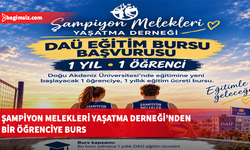 Şampiyon Melekleri Yaşatma Derneği’nden bir öğrenciye bir yıllık DAÜ bursu