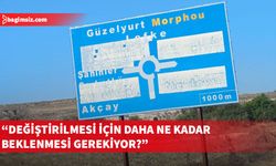 Serhatköy-Mevlevi arasında bulunan ve aylardır değiştirilmeyen trafik tabelasına halk tepkili