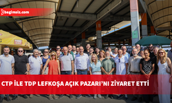 CTP ve TDP heyetlerinden Lefkoşa Açık Pazarı'nda ortak ziyaret