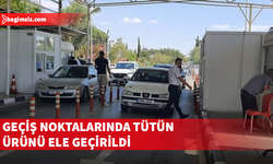 Derinya ve “Ay. Demet” geçiş noktalarında tütün ürünü ele geçirildi