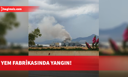 Haspolat’taki yem fabrikasında yangın: Bir kişi kurtarıldı