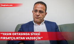 Şahali: Yasın ortasında siyasi fırsatçılıktan vazgeçin