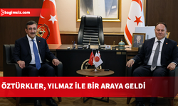 Meclis Başkanı Öztürkler, Türkiye Cumhurbaşkanı Yardımcısı Yılmaz ile görüştü