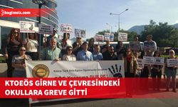KTOEÖS, Girne ve çevresindeki okullarda öğleden sonra greve gitti