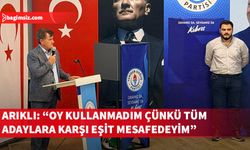 Arıklı: "Bütün aday adaylarına eşit mesafedeyim"