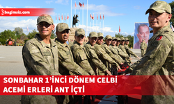 Sonbahar 1’inci Dönem Celbi acemi erleri ant içti