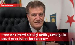 Arıklı, YDP'nin 50 milletvekili adayını ve sıralamasını Parti Meclisi'nin belirleyeceğini açıkladı
