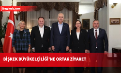 Kurtulmuş ve Öztürkler'den Bişkek'te ortak temas: Türkiye Büyükelçiliği ziyaret edildi