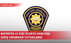 Bafra'da ülkeye kanunsuzca giriş yaptığı görülen 22 kişi tutuklandı, bir kişi aranıyor