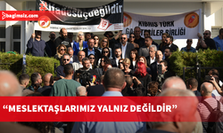 Basın çalışanlarına şiddet: Basın örgütleri Lefkoşa Polis Müdürlüğü önünde toplandı