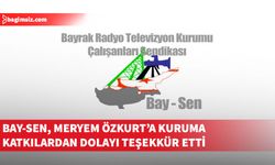 Bay-Sen, Meryem Özkurt’a kuruma katkılardan dolayı teşekkür etti