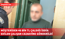 Müşteriden alınan 46 bin TL’yi zimmetine geçirdiği iddia edildi
