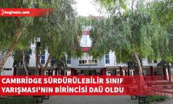 DAÜ Yabancı Diller ve İngilizce Hazırlık Okulu, Cambridge Sürdürülebilir Sınıf Yarışması'nın birincisi olsu