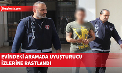 Evindeki aramada uyuşturucu içerdiğine inanılan sigara ve makas bulundu