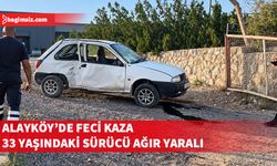 Alayköy'de kaza... 33 yaşındaki sürücü ağır yaralandı