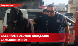 Galeriye sopalı saldırı: 5 araca zarar veren zanlı teminata bağlandı
