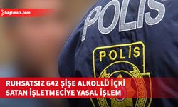 Gazimağusa'da ruhsatsız alkollü içki satışı yapan işletmeciye yasal işlem başlatıldı