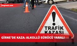 Girne'de meydana gelen kazada alkollü sürücü yaralandı