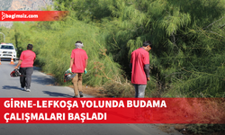 Girne-Lefkoşa yolunda ağaç budama çalışmaları başladı