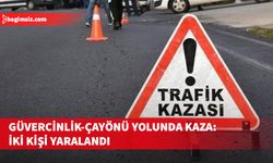 Güvercinlik-Çayönü ana yolunda meydana gelen kazada iki şahıs yaralandı