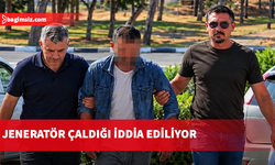 Apartman girişinde bulunan jeneratörü çaldığı iddia edilen zanlı 3 gün tutuklu kalacak