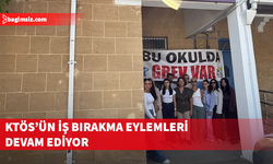 KTÖS'ün öğretmen eksikliği olduğu gerekçesiyle iş bırakma eylemleri devam ediyor