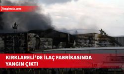 Kırklareli'nin Vize ilçesinde, ilaç fabrikasında yangın çıktı