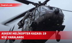 Kolombiya'da askeri helikopterin düşmesi sonucu 19 kişi yaralandı