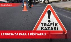 Lefkoşa'da meydana gelen kazada 1 kişi yaralandı, alkollü sürücüye yasal işlem başlatıldı