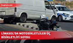 Limasol’da motosikletli kapkaççılar üç bisikletlinin cüzdan ve çantalarını gasp etti