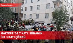 İstanbul Maltepe’de 7 katlı binada kısmi çökme meydana geldi