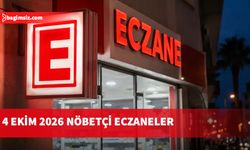 4 Ekim 2026 Nöbetçi Eczaneler