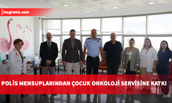 Polislerden minik kahramanlara anlamlı destek: Çocuk Onkoloji Servisi'ne tıbbi cihaz bağışı