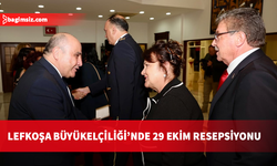 Türkiye’nin Lefkoşa Büyükelçiliği’nde 29 Ekim Cumhuriyet Bayramı resepsiyonu düzenlendi